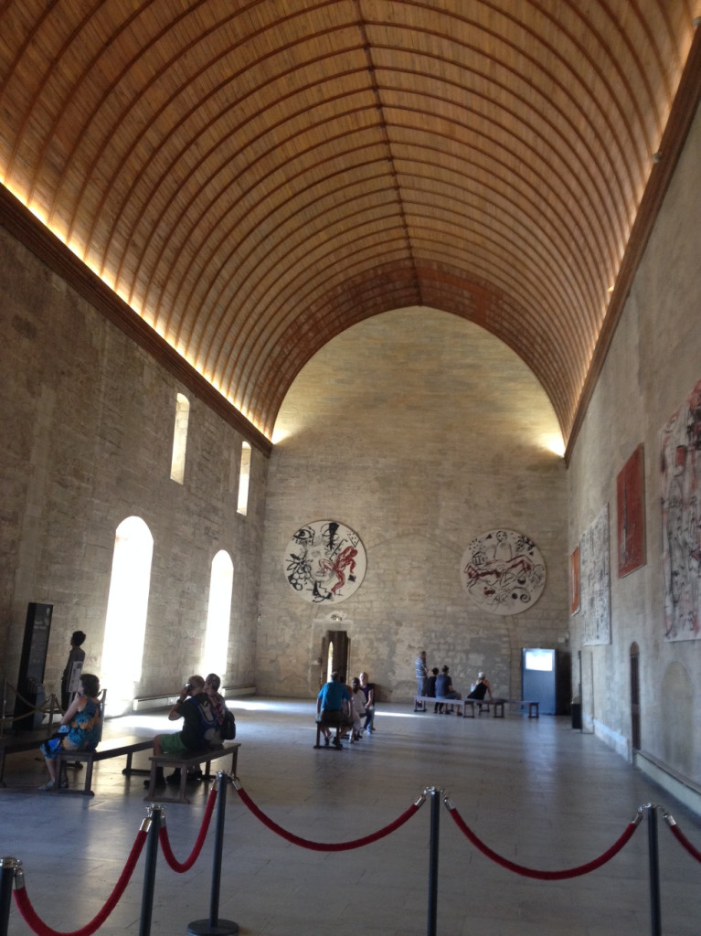 The Palais des Papes is extremely grand and enormous.  Also women weren't allowed in it. :/
